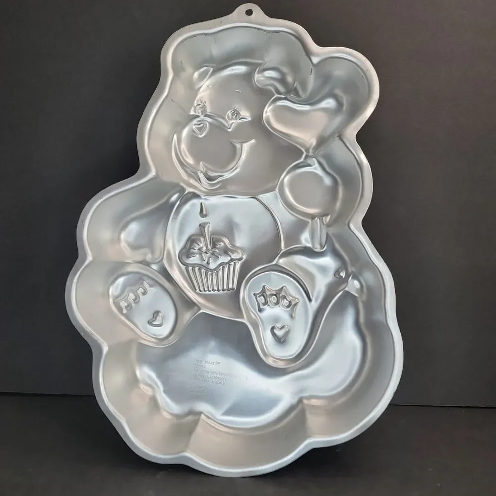 Vintage 1983 Wilton Care Bears Cake Pan 2105-1793 Tenderheart Bear Aluminum